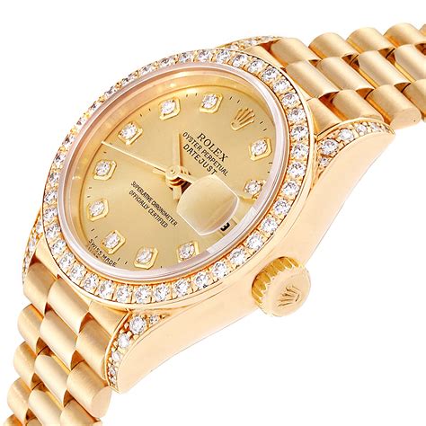 rolex damen gold datejust|gold rolex datejust prices.